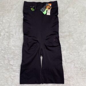 NWT Modern Movement Women's Seamless Black High Waist Thigh Shaper Size Large